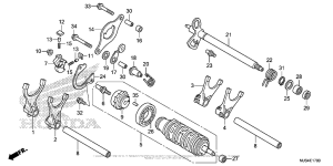 NC700J (DCT) Вилка переключения передач