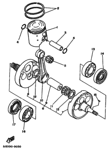 YZ250WR YZ250WRW Коленчатый вал и Поршень