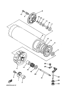 TY250Z Сцепление