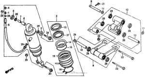 VF500F Амортизатор