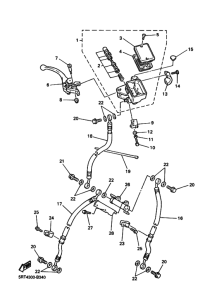 FZS600 Передний тормозной цилиндр
