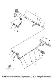 YZFR3GGY Вал переключения