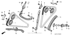VFR800 (ABS) Cam chain + tensioner