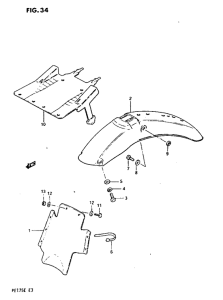 PE175 Заднее крыло