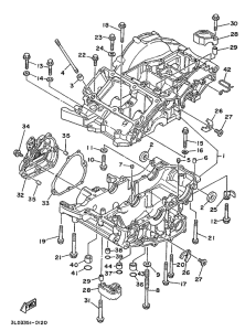 XTZ750 Картер двигателя