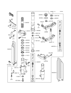 KDX125 Front fork(1 / 2)(kdx125-b2)