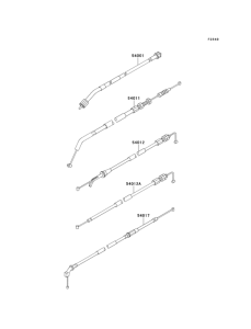 EX500 Тросы управления