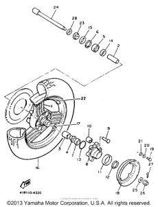 XVZ12KC2 Переднее колесо