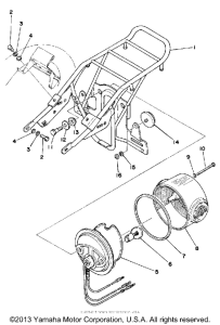 LB80IIHC Taillight - carrier