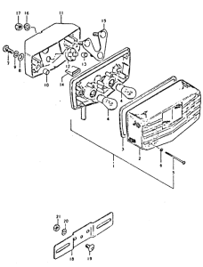 GSX400 Задний комбинированный сигнал