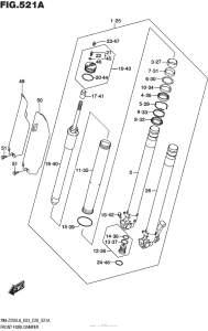 RM-Z250 Передняя вилка