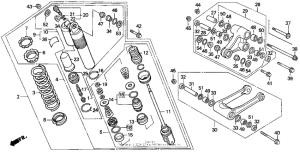 CR500R Rear shock absorber 91-93