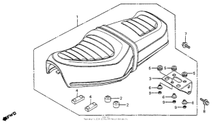 CM200 Сиденье