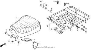 CT110 Seat + rear carrier