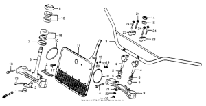CR480 Handlebar + top bridge 82