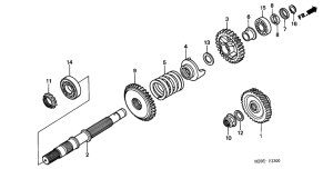 GL1500CD Shaft set final
