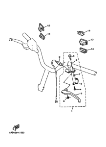 YN50R Переключатель руля рычаг