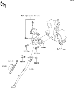 ZX1400 Подножка