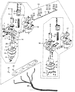 CB750 Carburetor k0