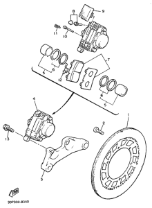 XVZ12TD Задний суппорт