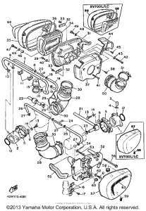 XV700NC Воздушный фильтр
