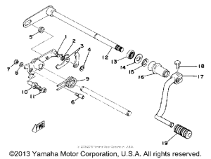 XS400D Переключение скоростей