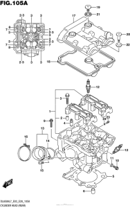 DL650X (ABS) Головка цилиндров (задняя)