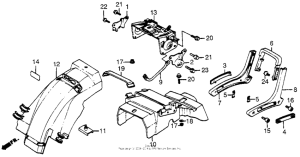 VF500C Задний бампер
