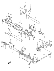 SV1000 Переключение передач