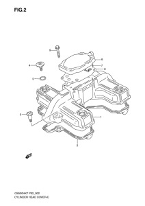 GS500 Крышка головки цилиндров