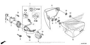 VT750C2B Боковые обтекатели