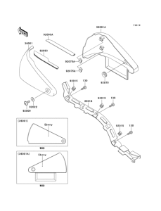 VN800 Боковые обтекатели