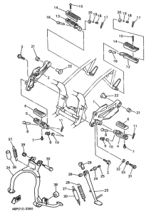 XJ400L ｽﾀﾝﾄﾞ.ﾌｰﾄﾚｽﾄ