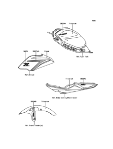 ER650 Decals(Titanium)