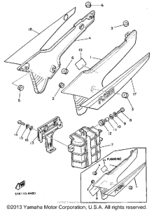 FJ600LC Боковые обтекатели