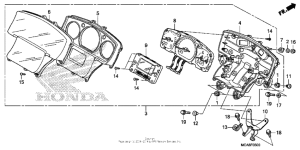 GL1800 (ABS) Спидометр