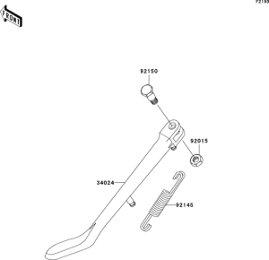 VN800 Подножка
