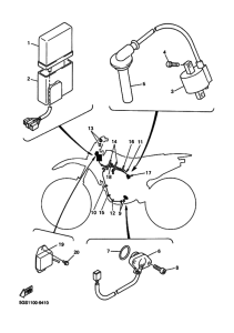 WR400F Equipo electrico