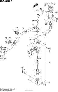 GSX-R1000 Rear Master Cylinder (Gsx-R1000L6 E03)
