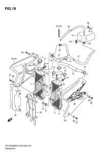 DR-Z400 Радиатор