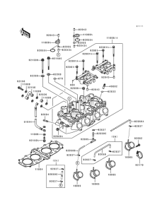 ZX600 Головка цилиндров