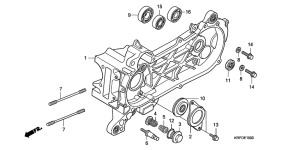 SCV100F Картер левая половина