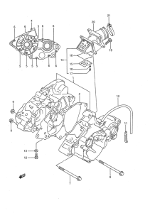 RM80 Картер двигателя