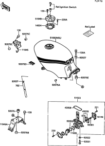 EX500 Fuel tank(ex500-b1)