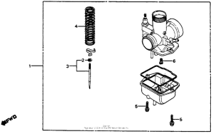 CR80R Carburetor (optional parts kit) 80-82