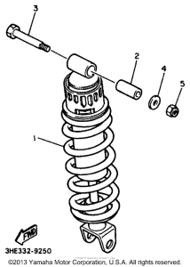 FZR600RKC Задняя подвеска