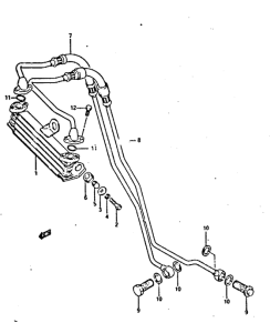 GSX-R400 Масляный радиатор