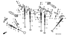 VT1100C2 Распред вал / клапана
