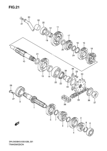 DR-Z400 Трансмиссия