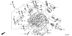 CB300F Головка цилиндров